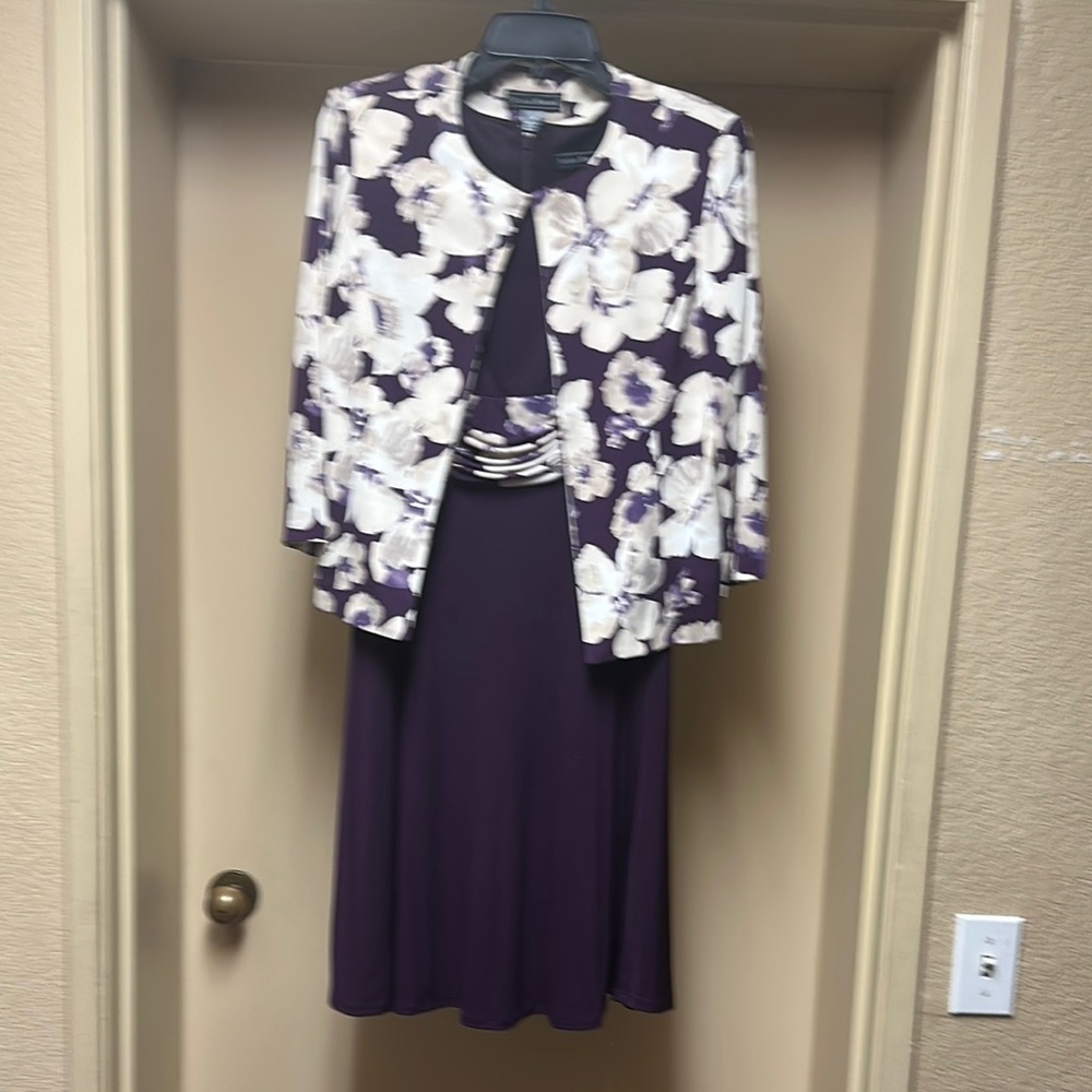 Floral Purple Skirt Set